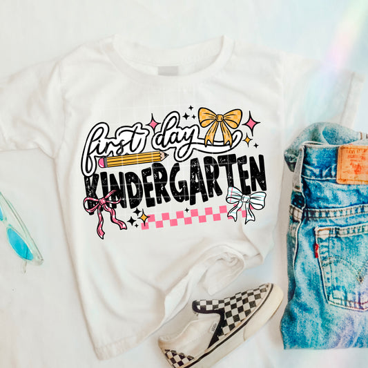 First Day of KINDERGARTEN tee -YOUTH
