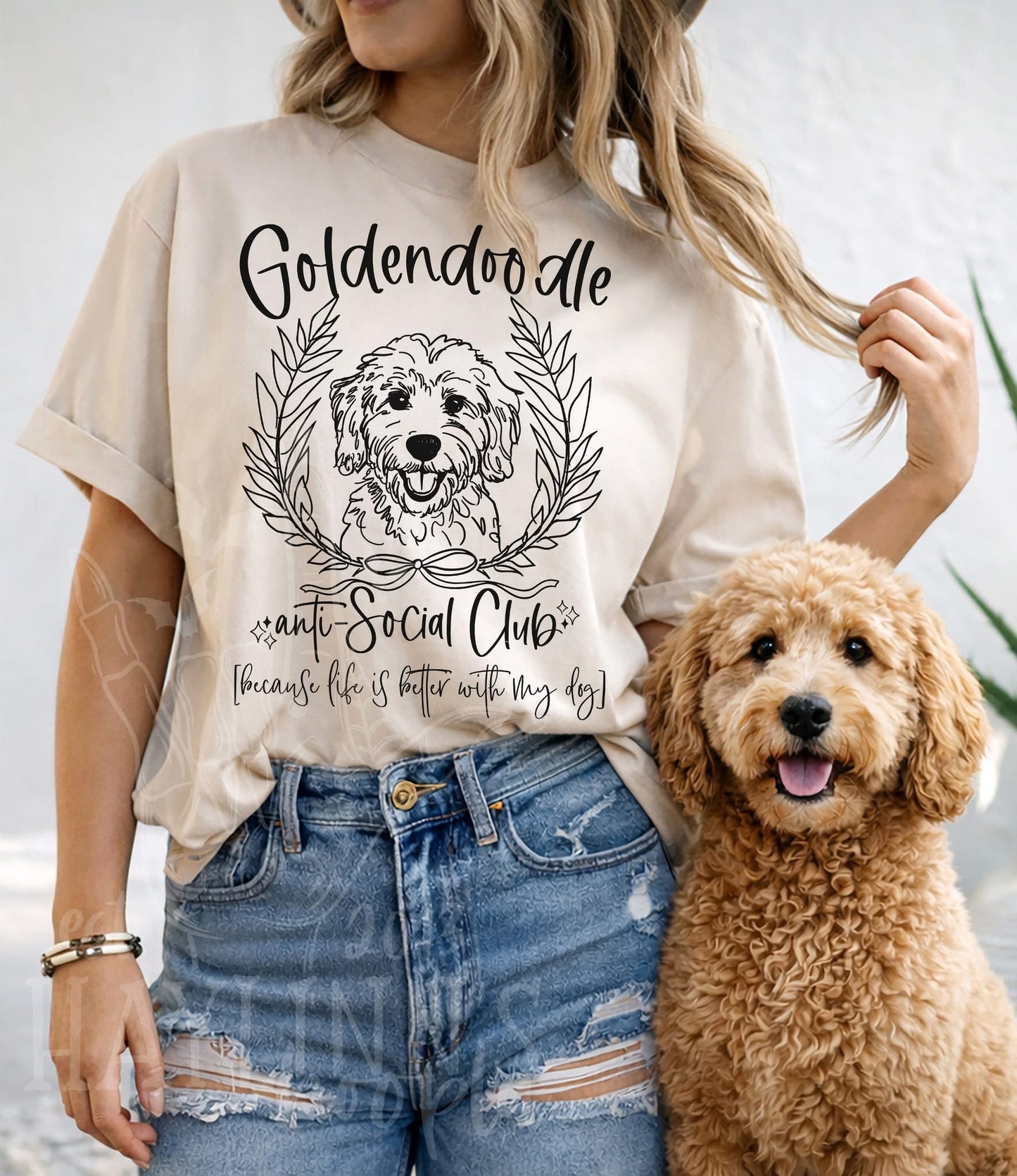 Dog Anti-Social Club tee - Over 40 breeds to choose from!