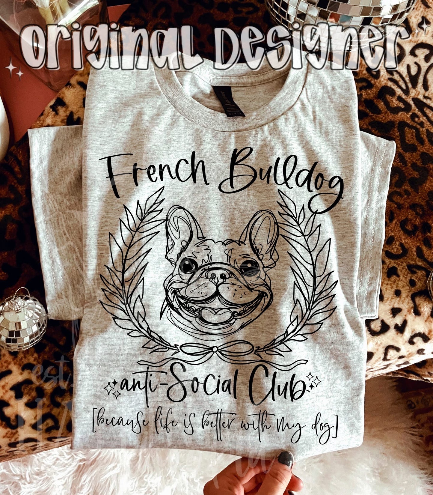 Dog Anti-Social Club tee - Over 40 breeds to choose from!