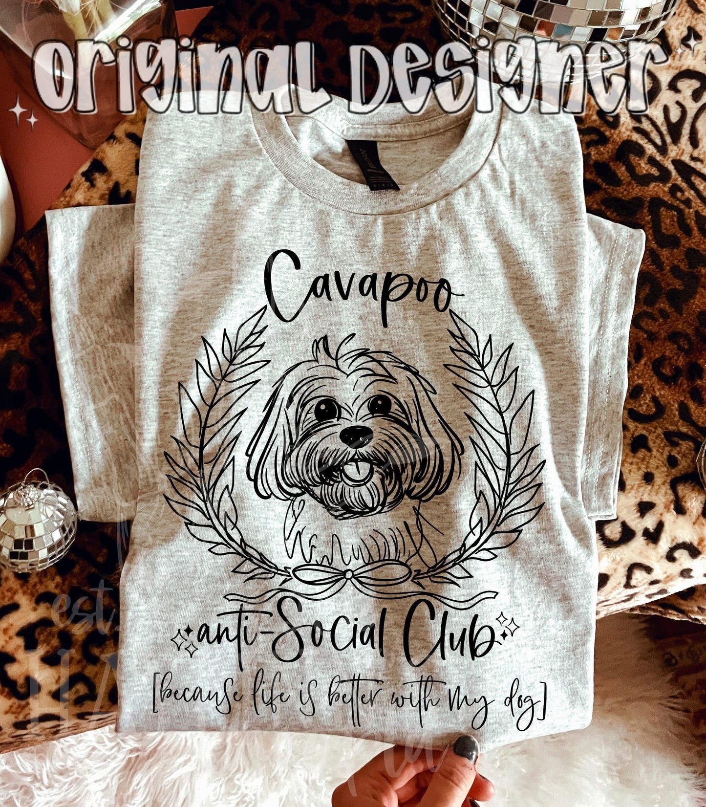 Dog Anti-Social Club tee - Over 40 breeds to choose from!