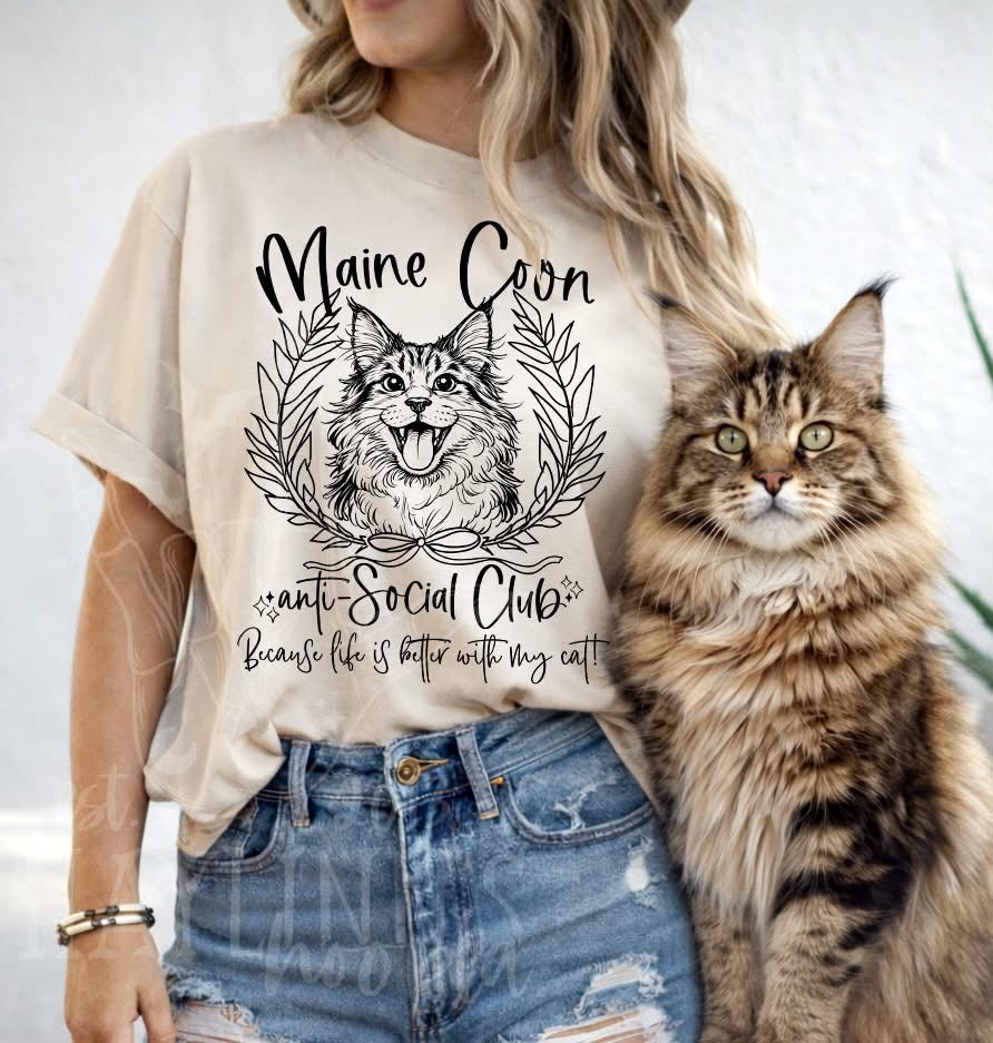 Dog Anti-Social Club tee - Over 40 breeds to choose from!