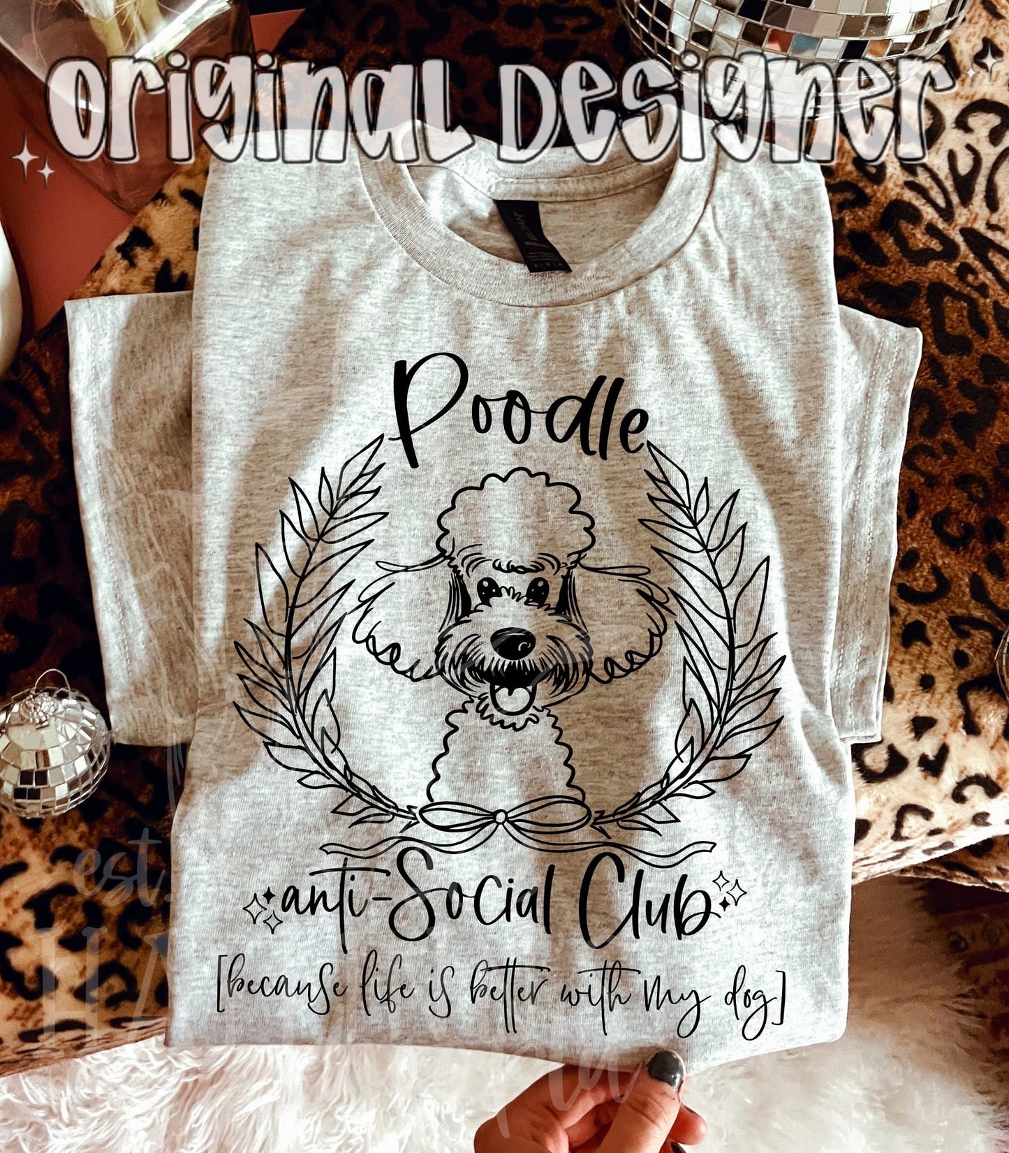 Dog Anti-Social Club tee - Over 40 breeds to choose from!