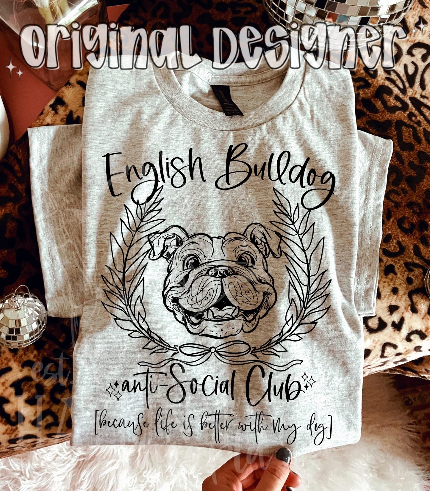 Dog Anti-Social Club tee - Over 40 breeds to choose from!