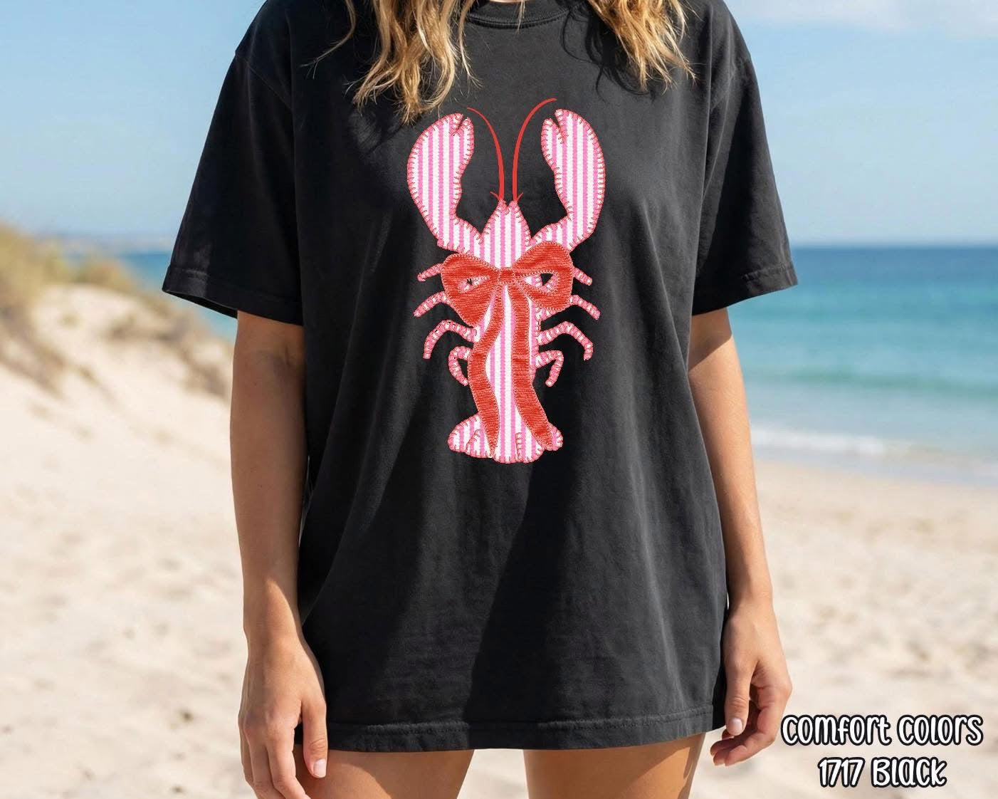 Striped Lobster tee