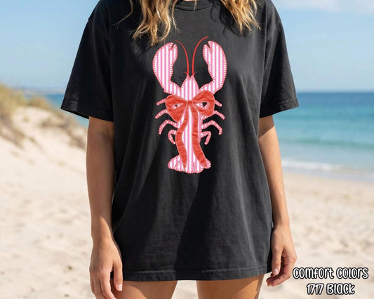 Striped Lobster tee