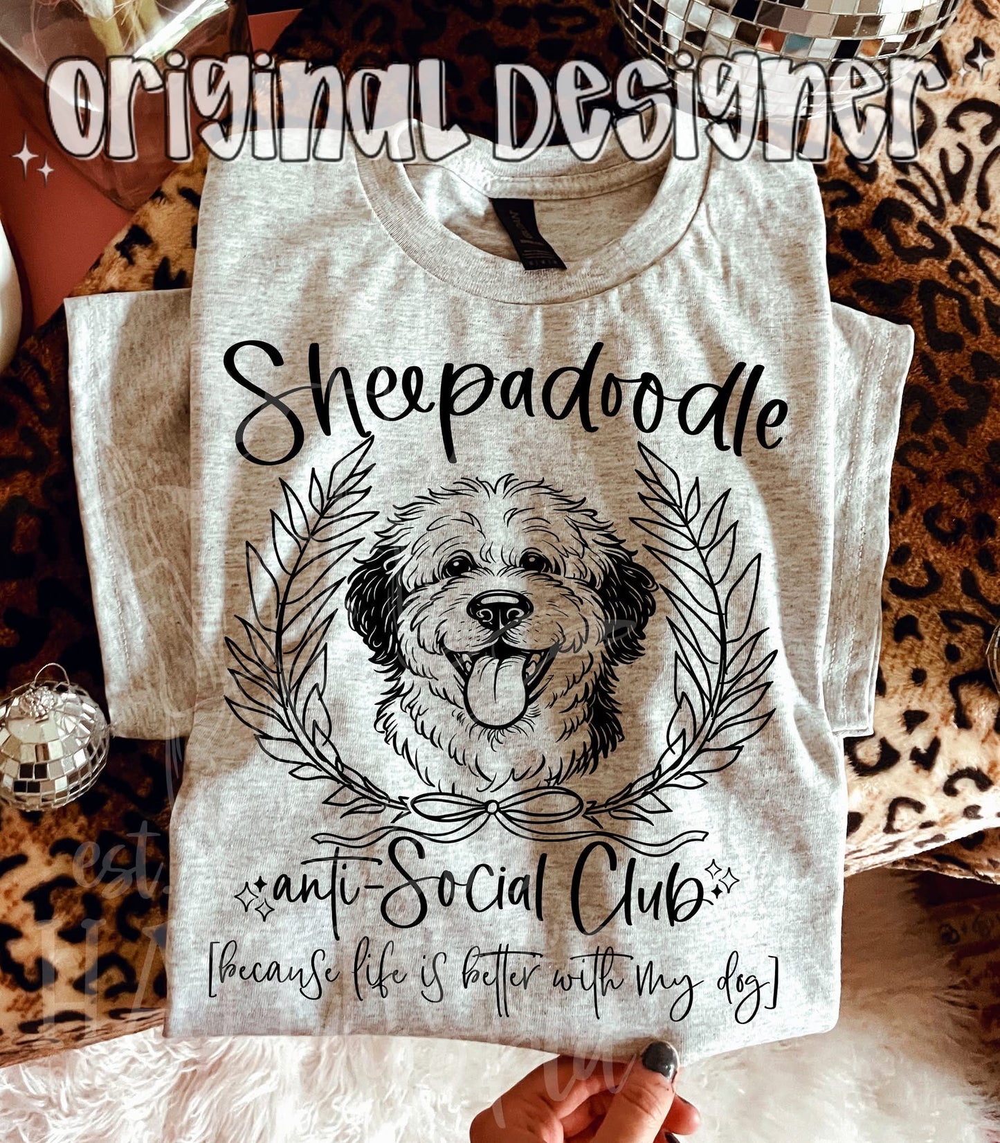 Dog Anti-Social Club tee - Over 40 breeds to choose from!