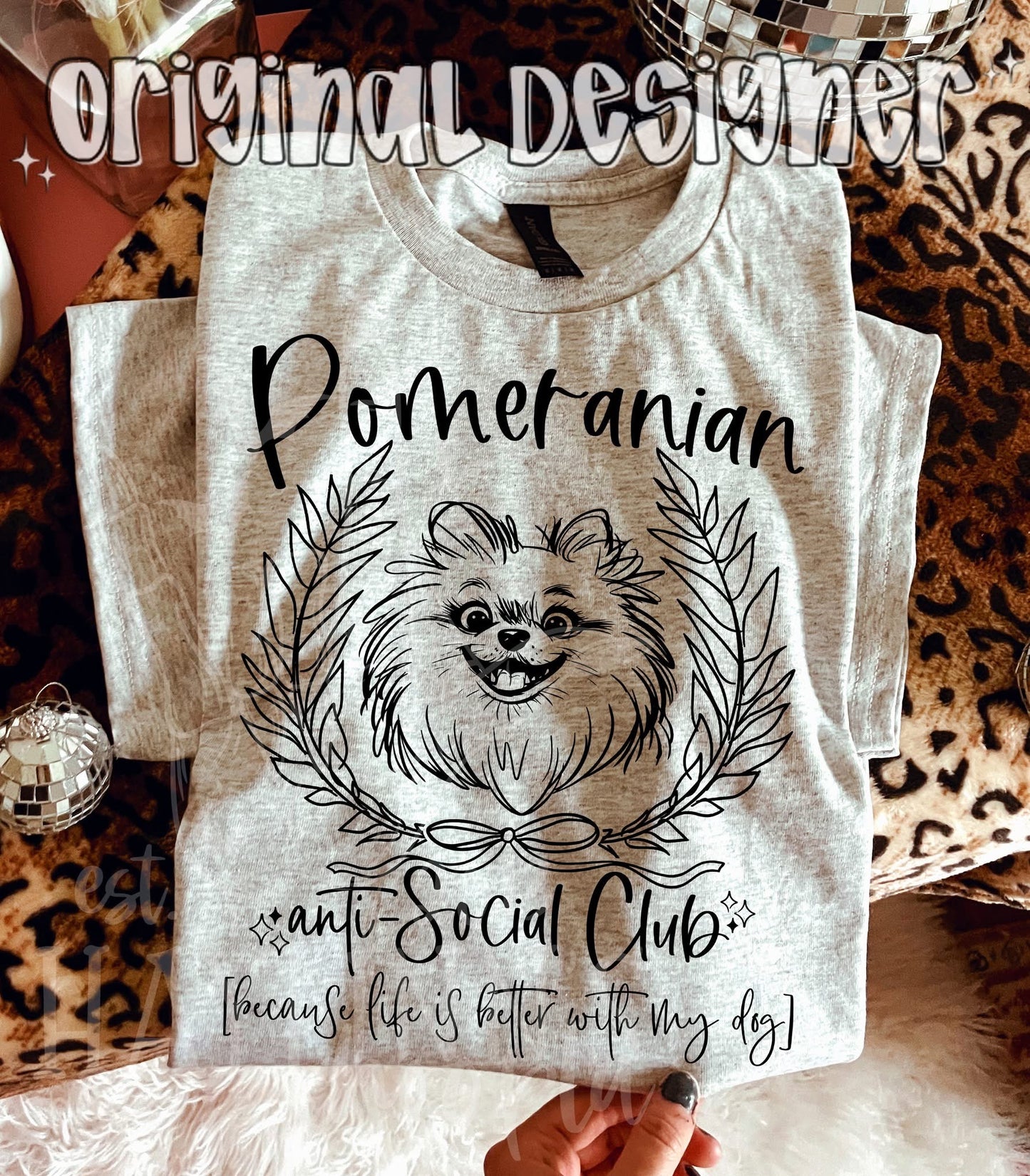 Dog Anti-Social Club tee - Over 40 breeds to choose from!
