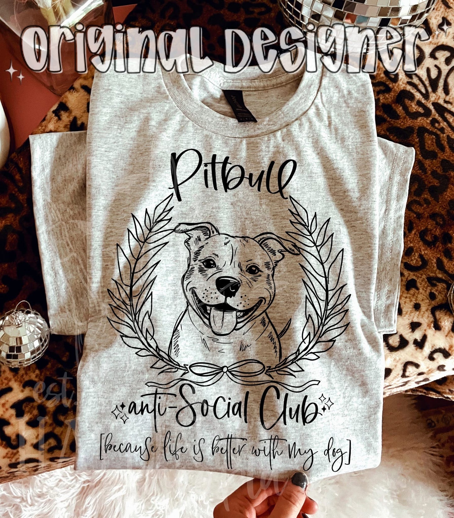 Dog Anti-Social Club tee - Over 40 breeds to choose from!