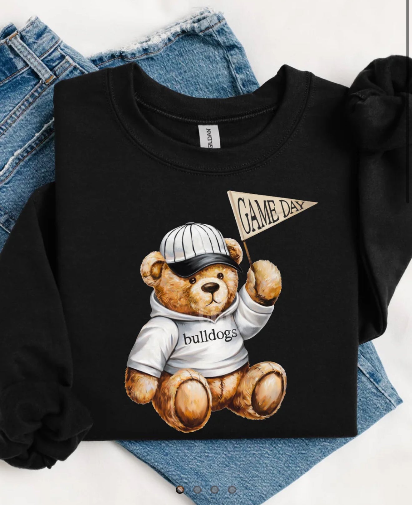Bulldog Game Day Bear tee