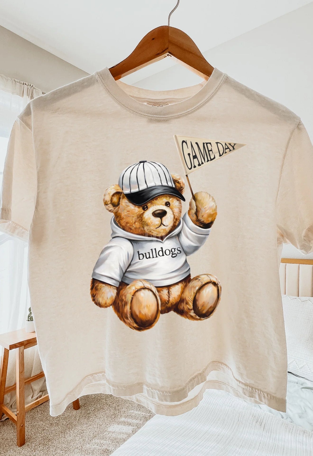 Bulldog Game Day Bear tee