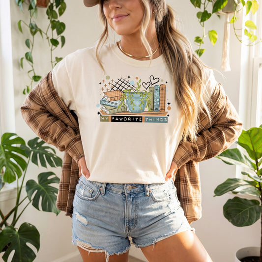 My Favorite Things (Books & Plants) tee