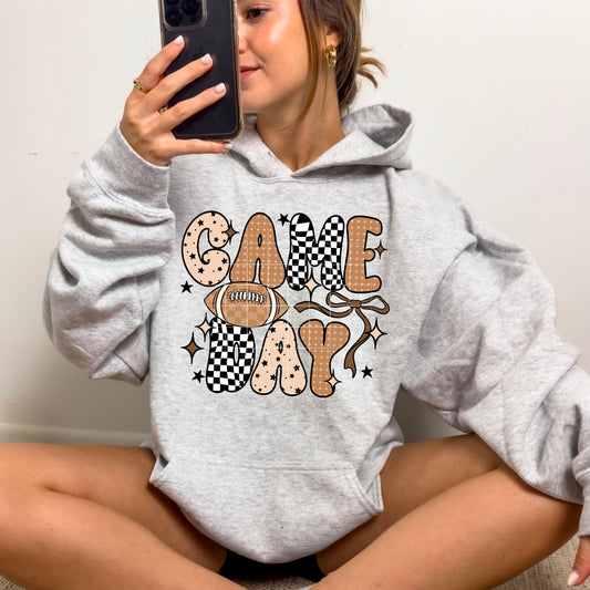 Gameday Football & Bow tee