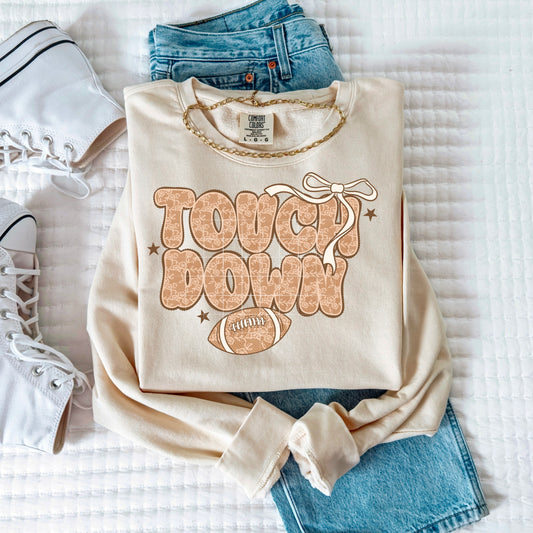 Touchdown faux lace tee