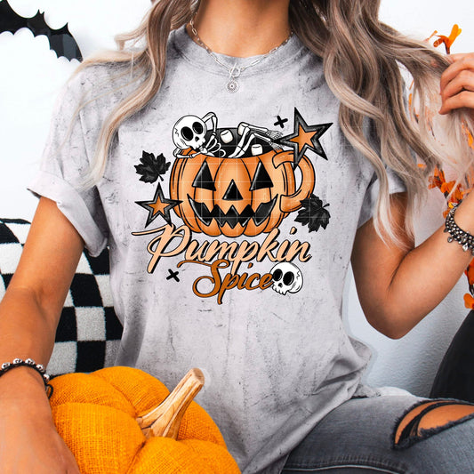 Pumpkin Spice Skellie tee