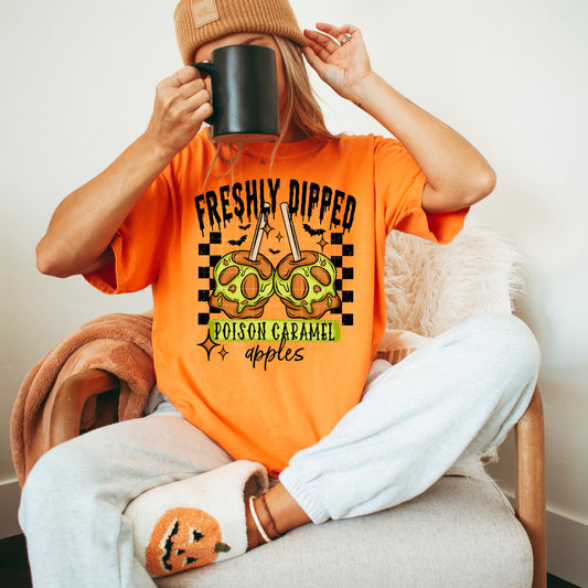Freshley Dipped Poision Caramel Apples tee (black ink)