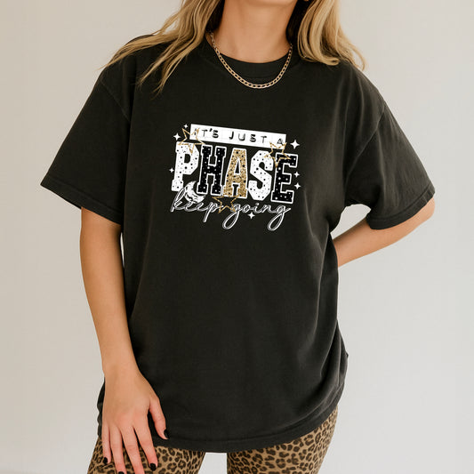 It's Just a Phase tee (White Ink)