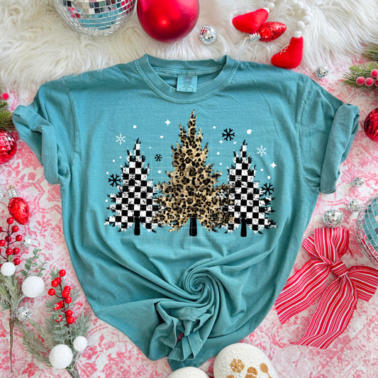 Checkered Trees tee