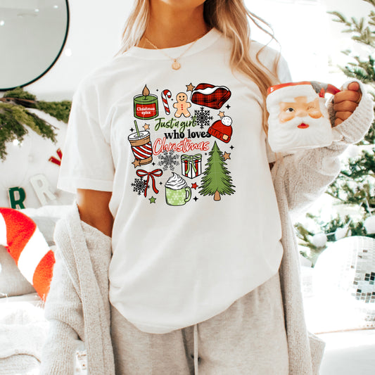 Just a girl who loves Christmas tee