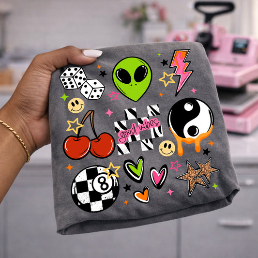 Good Vibes Alien tee