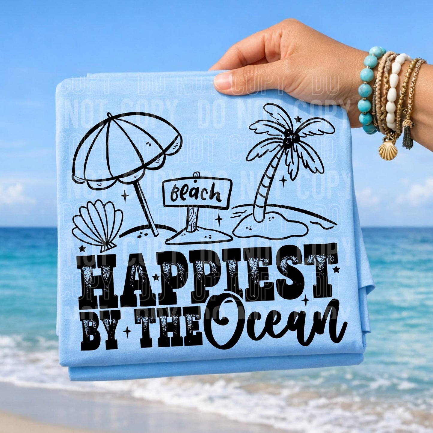 Happiest by the Ocean tee