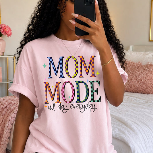 Mom Mode all day everyday tee (Black Ink)