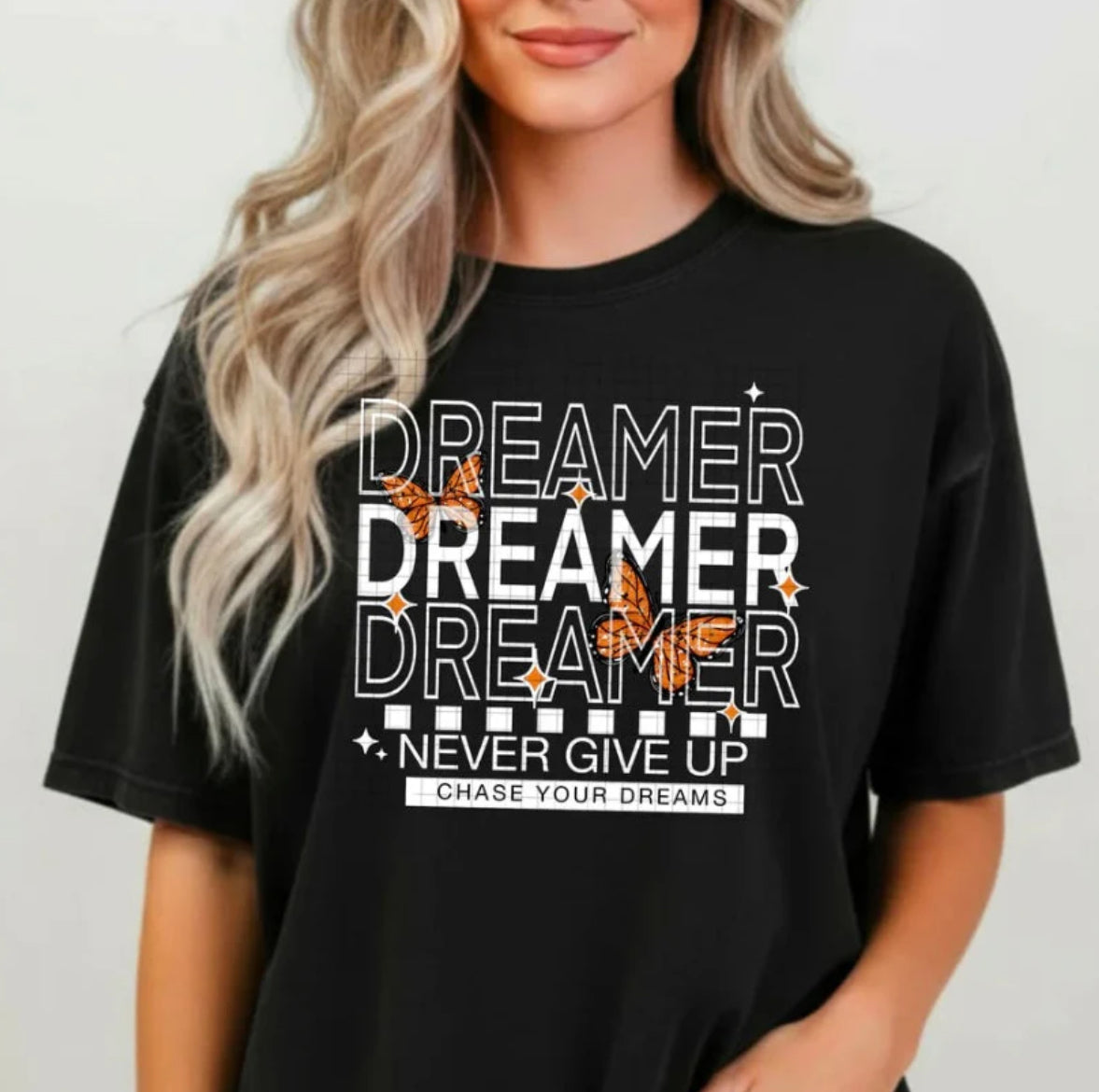 Dreamer tee (White Ink)