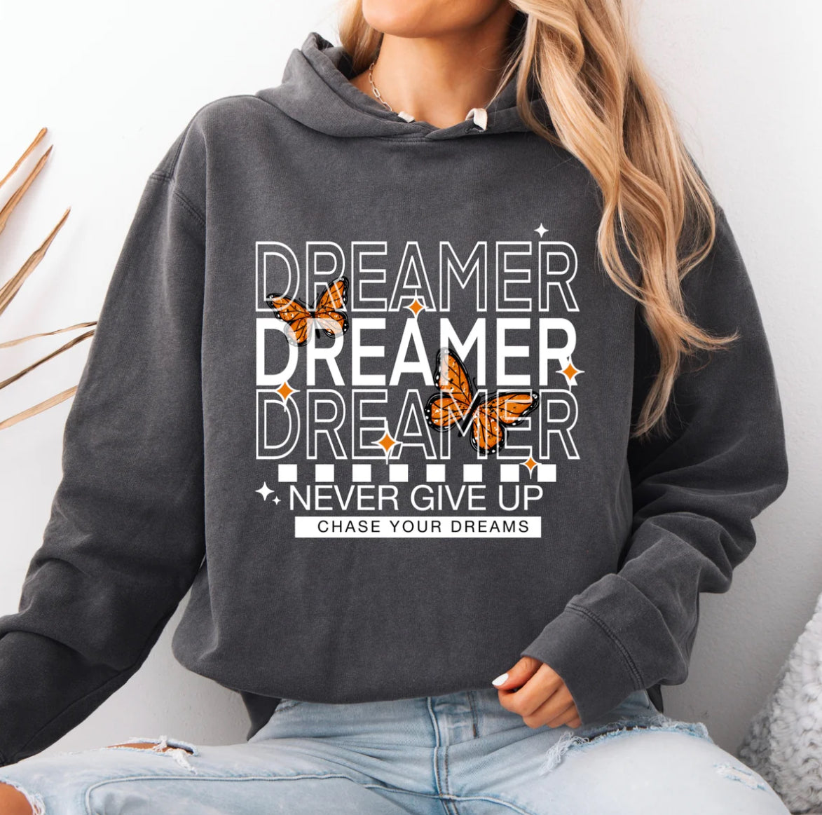 Dreamer tee (White Ink)