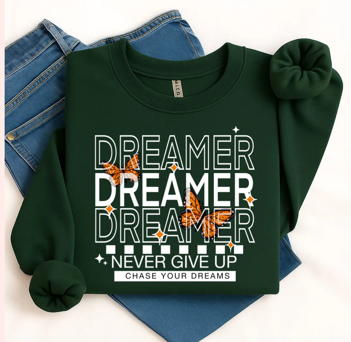 Dreamer tee (White Ink)