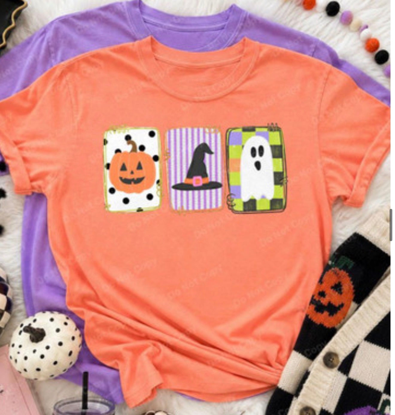 Halloween Tiles tee -YOUTH