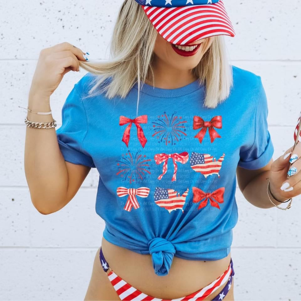 Fireworks & Flags Coquette tee