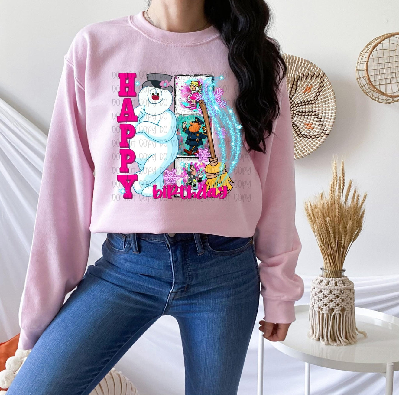 Happy Birthday Snowman tee