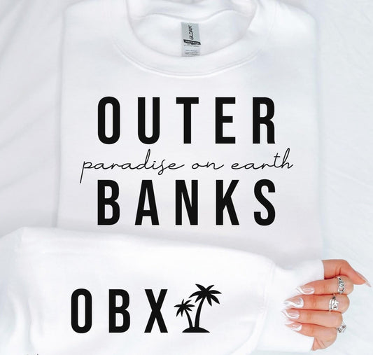 Outer Banks Sweatshirt with sleeve design