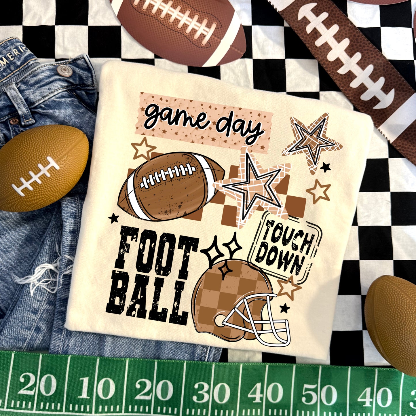 Football collage tee (Full Color)