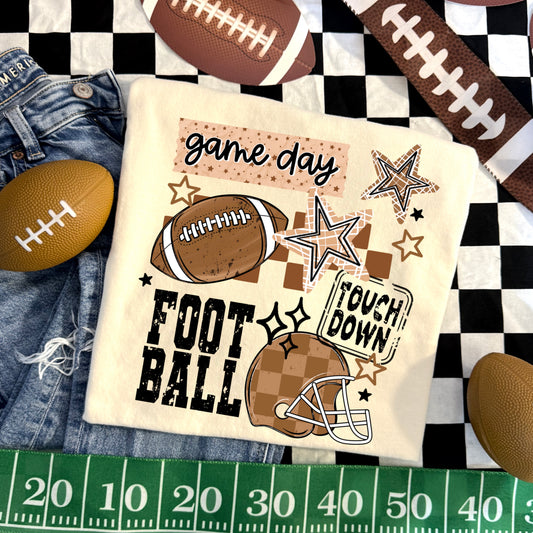 Football collage tee (Full Color)