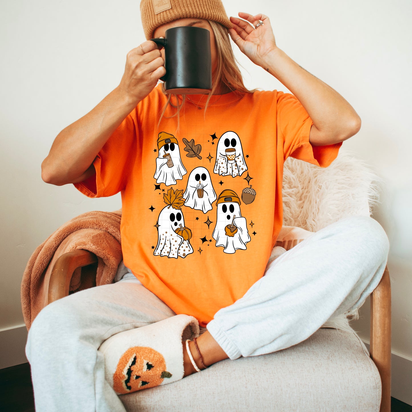 Fall Ghosts tee