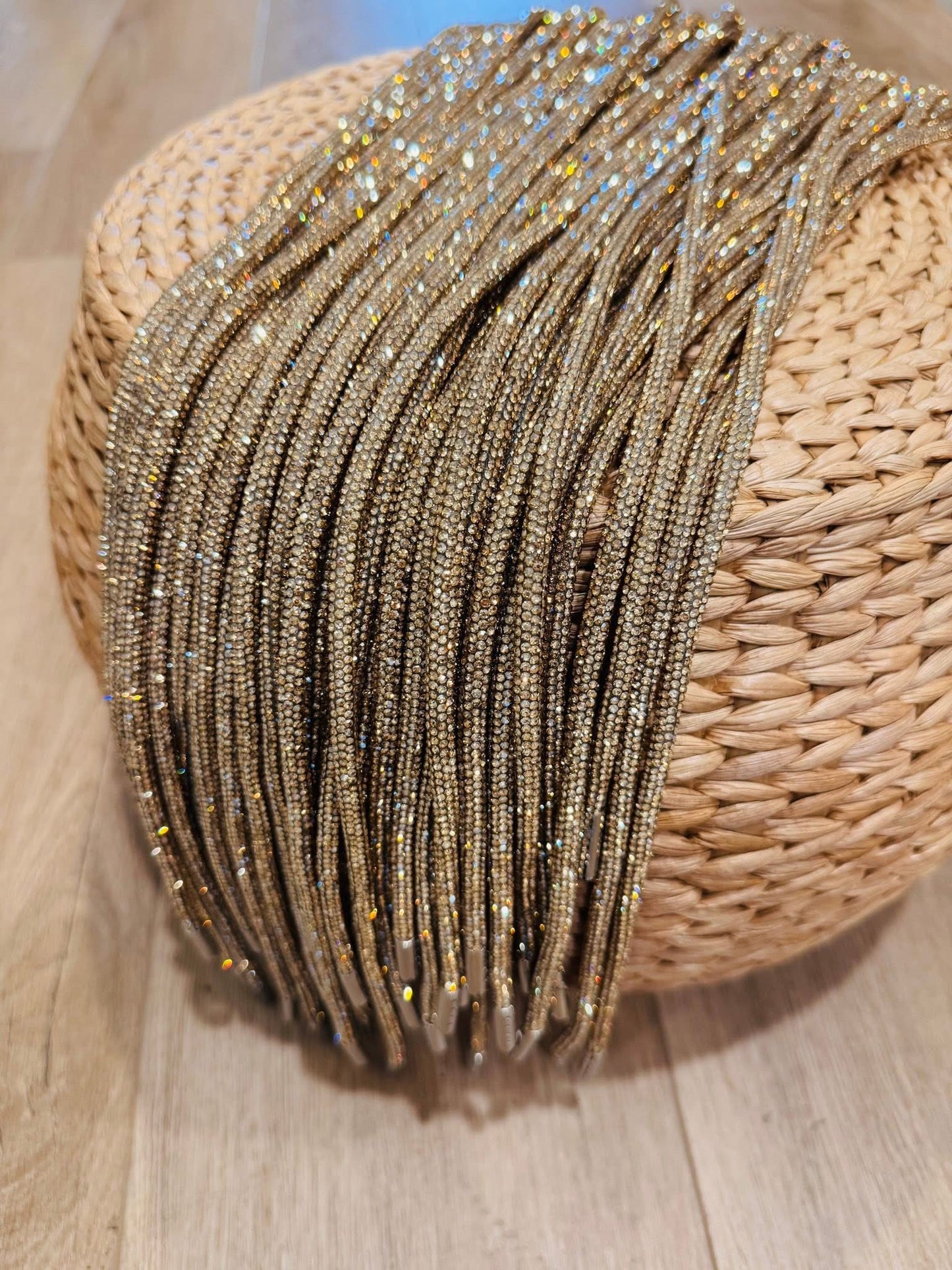 Rhinestone Hoodie Strings