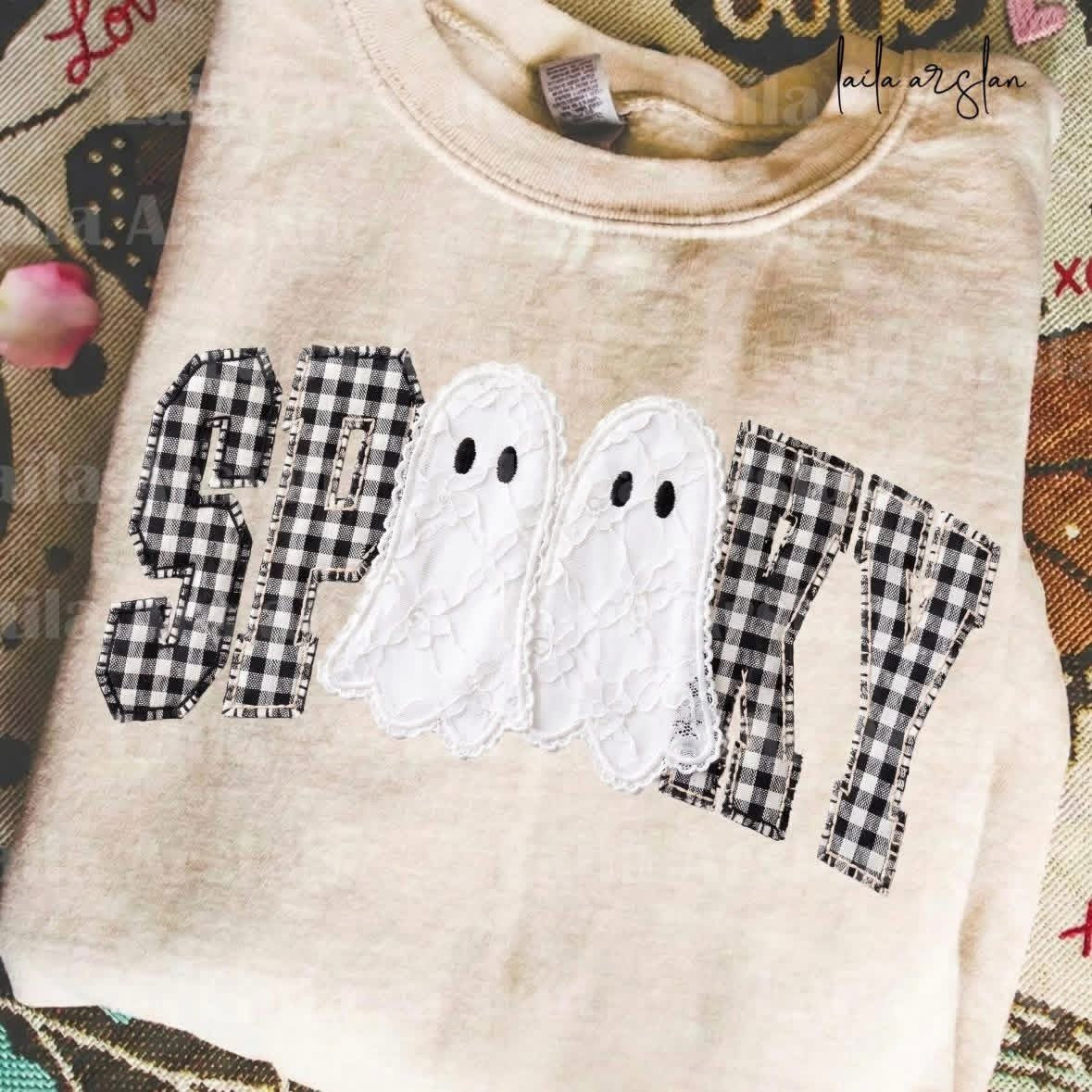 Faux Fabric Spooky tee