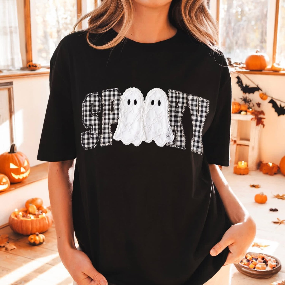 Faux Fabric Spooky tee