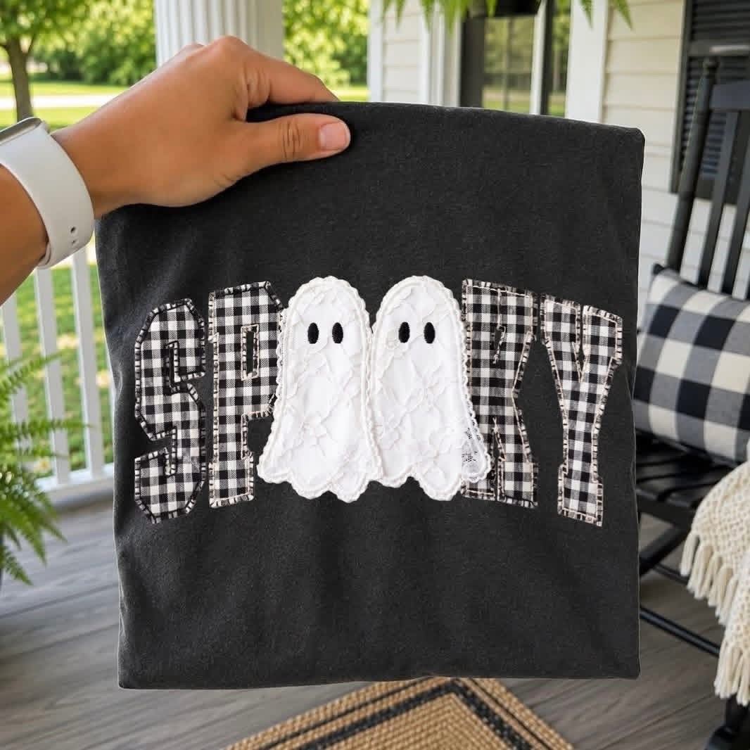 Faux Fabric Spooky tee
