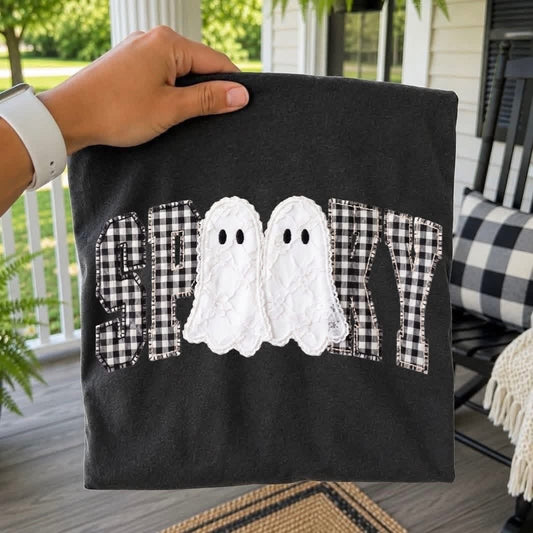 Faux Fabric Spooky tee