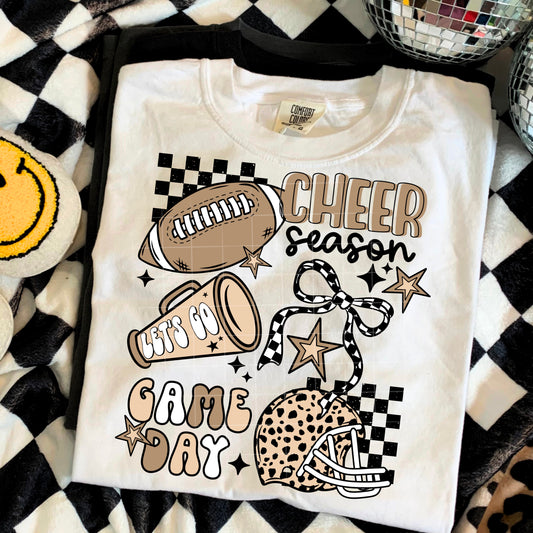 Football Cheer Season Megaphone tee