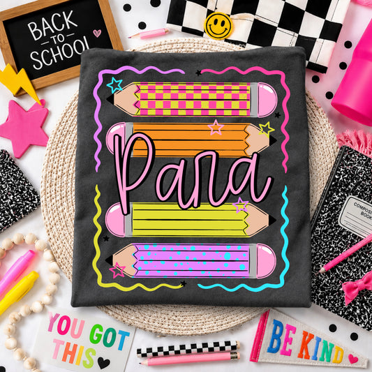 Stacked Para Pencils tee