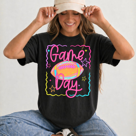 Neon Game Day tee