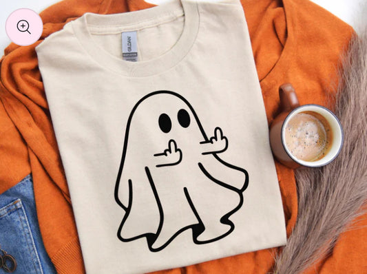 Middle Finger Ghost t-shirt