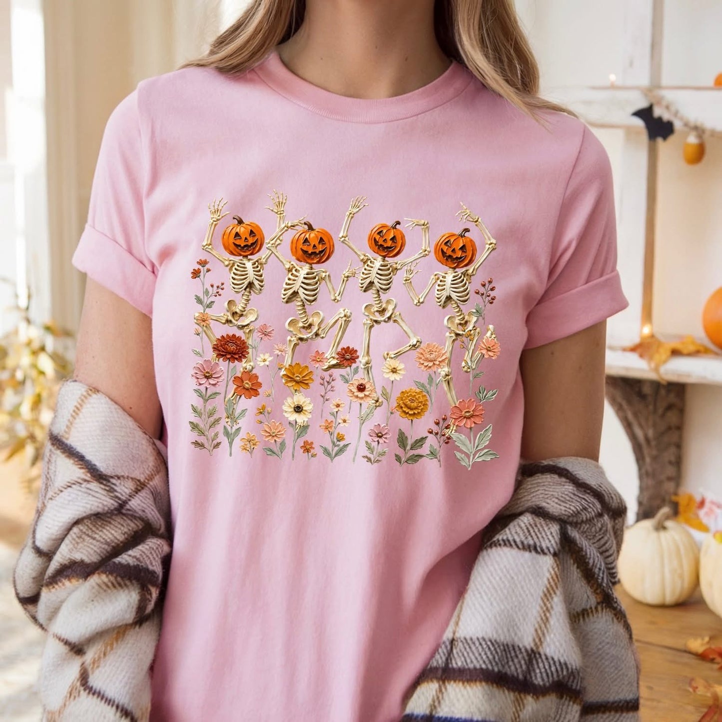 Happy Dancing Pumpkin Heads tee