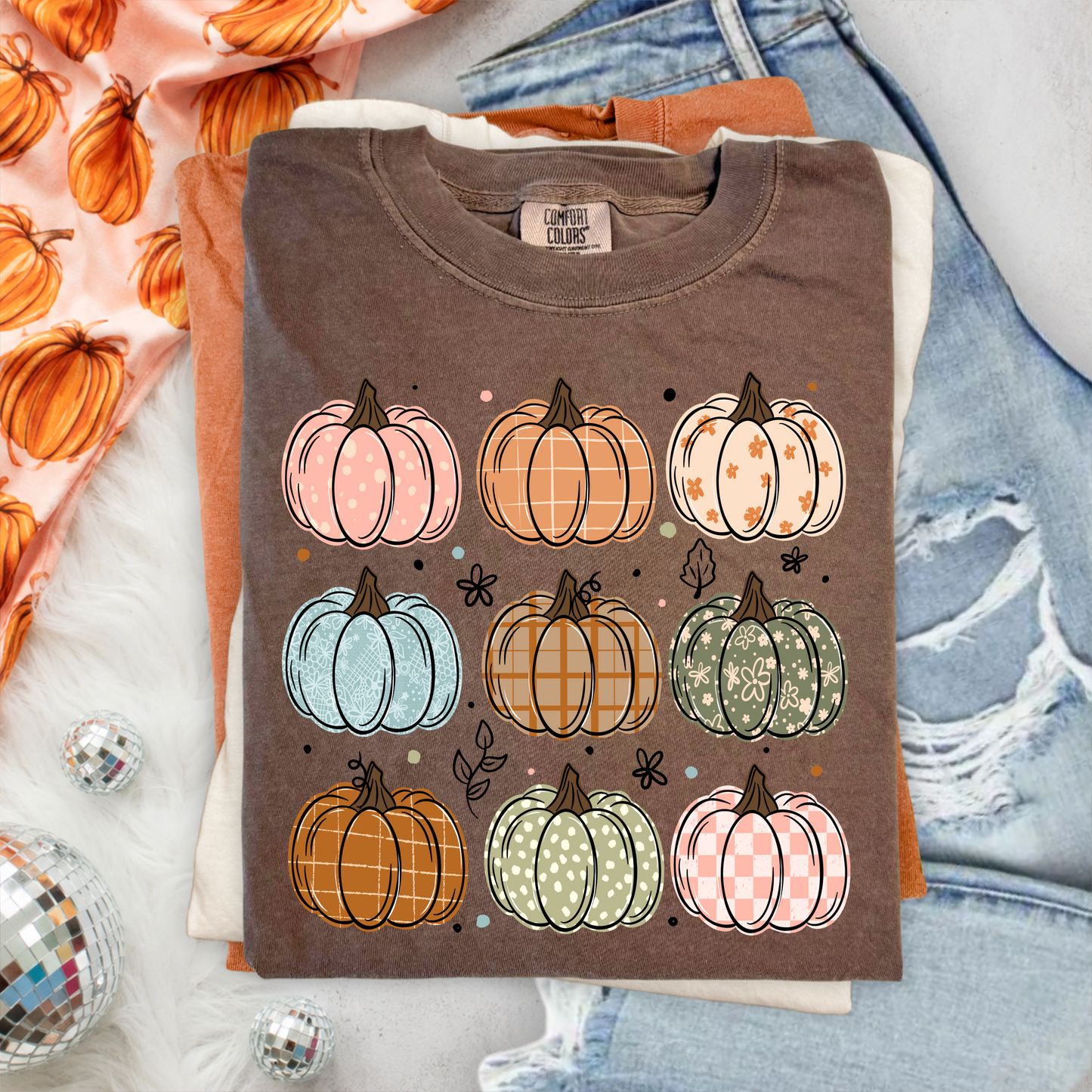 Pumpkin Collage tee