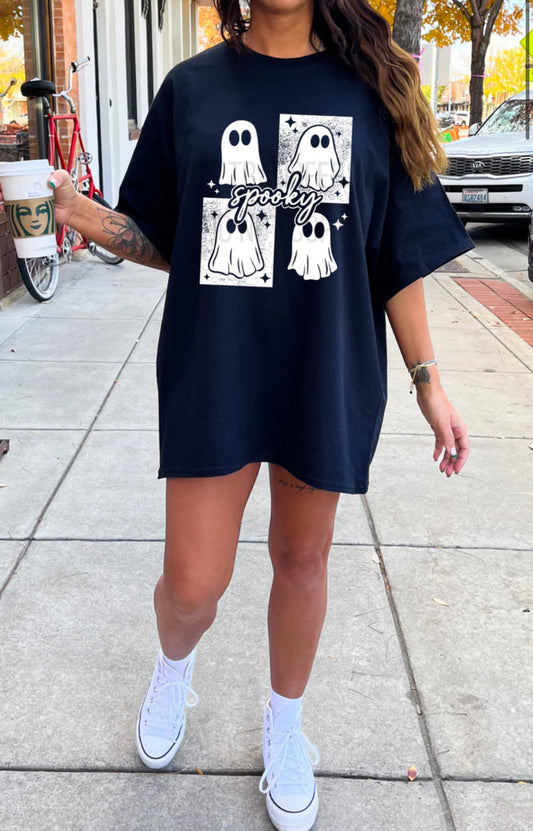 Spooky distressed Ghosts tee