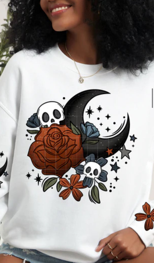 Floral Moon tee