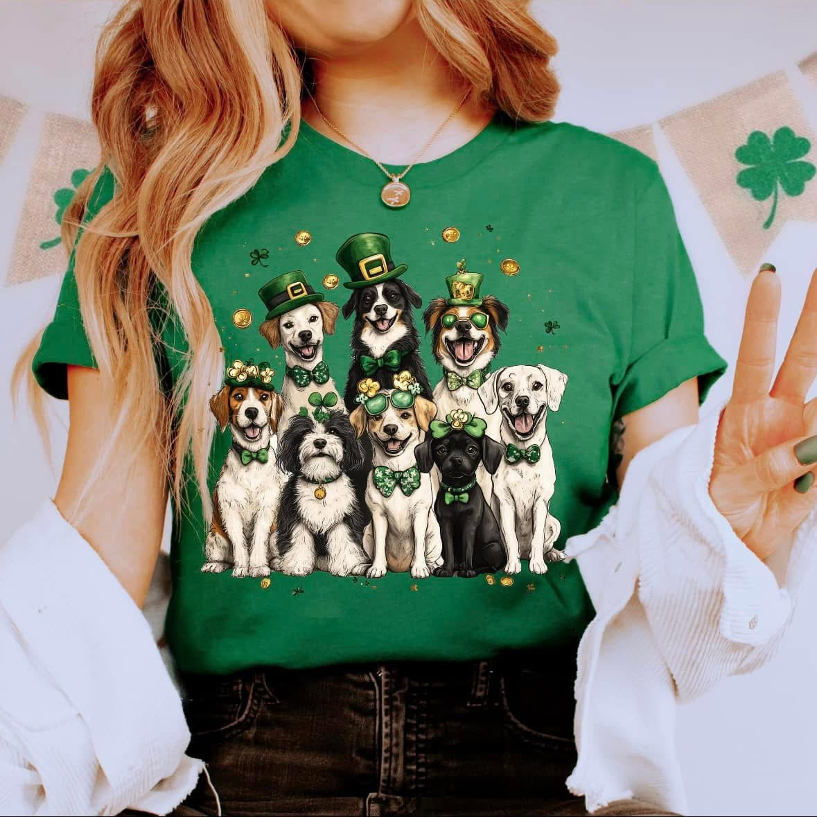 Shamrock Dogs tee