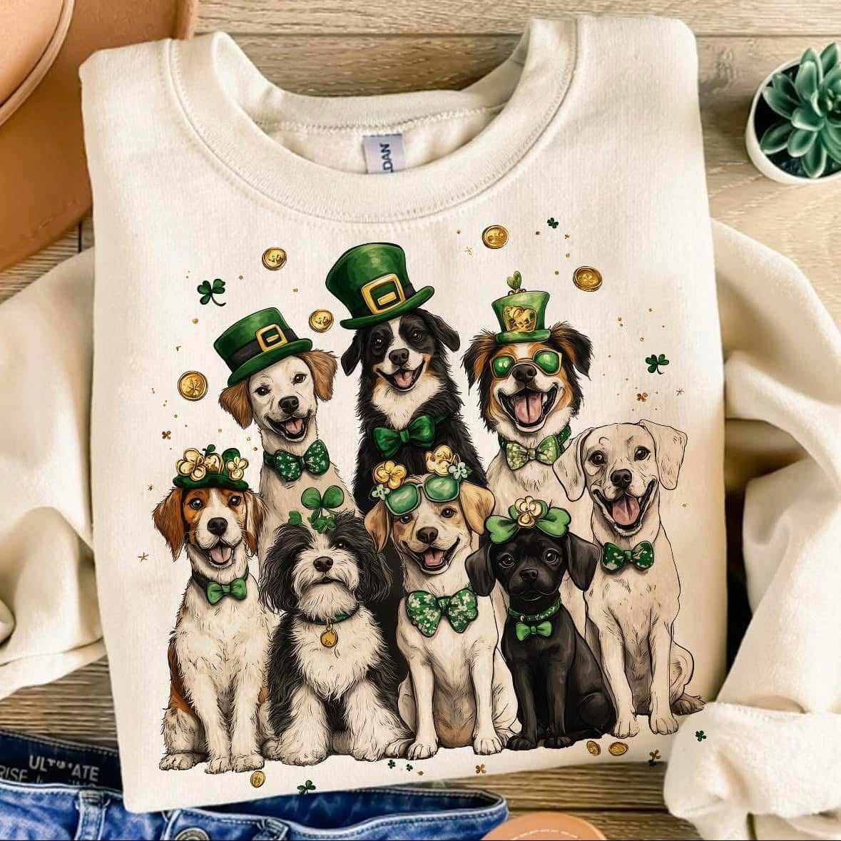 Shamrock Dogs tee